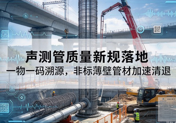 禹会声测管质量新规落地，一物一码溯源，非标薄壁管材加速清退